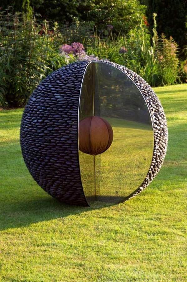 Landscaping with stones represents eternity