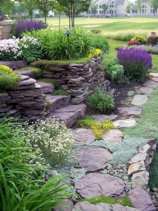 Landscaping with stones represents eternity