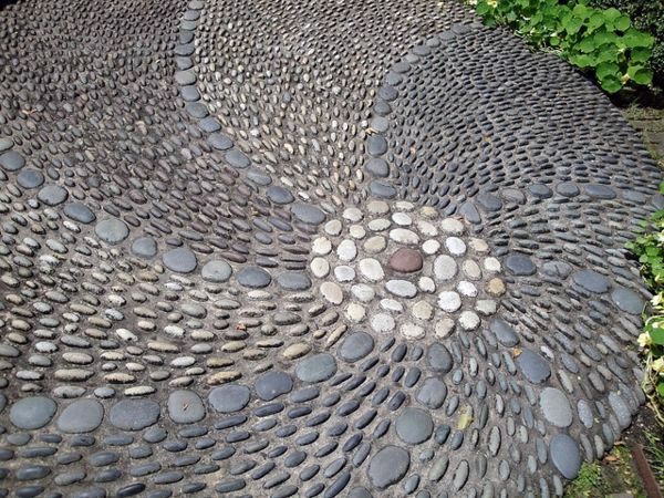 Landscaping with stones represents eternity