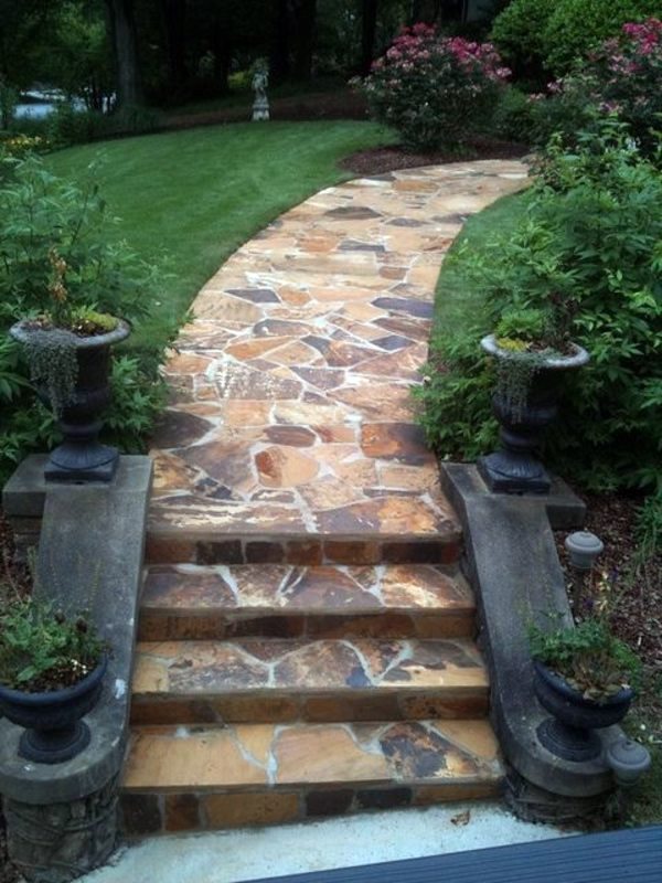 Landscaping with stones represents eternity