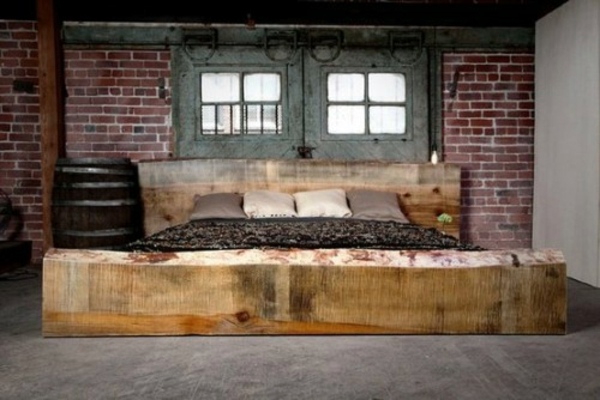 How you could decorate a brick wall behind your bed 31 ideas