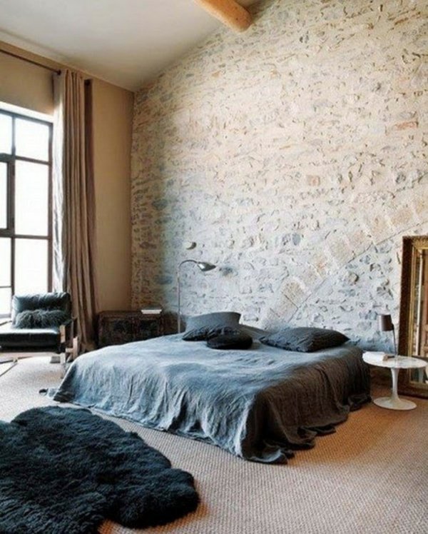 How You Could Decorate A Brick Wall Behind Your Bed 31 Ideas