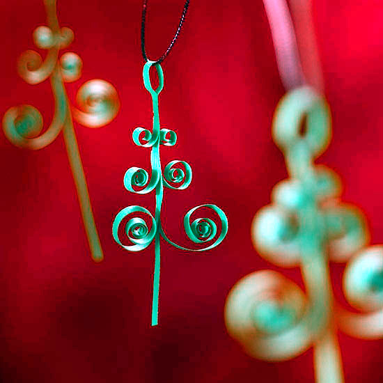 Christmas crafts - easy ideas for Christmas tree ornaments
