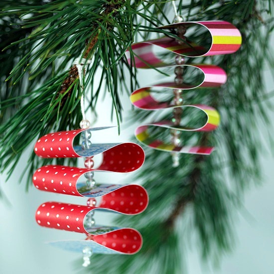 Christmas crafts - easy ideas for Christmas tree ornaments