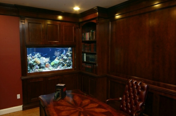 Aquarium At Work Soothing And Beautiful Decoration Interior Design Ideas Avso Org