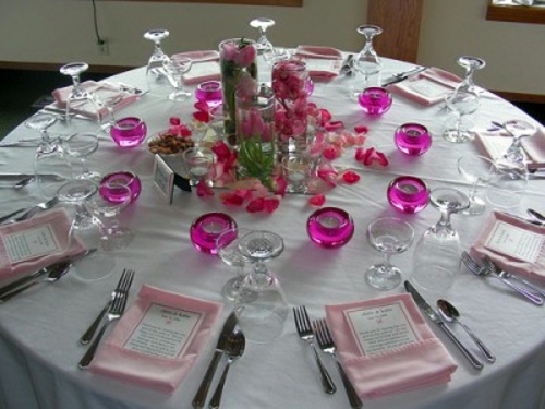 Wedding decoration ideas - enchanting table and Hochzeitssaaldeko