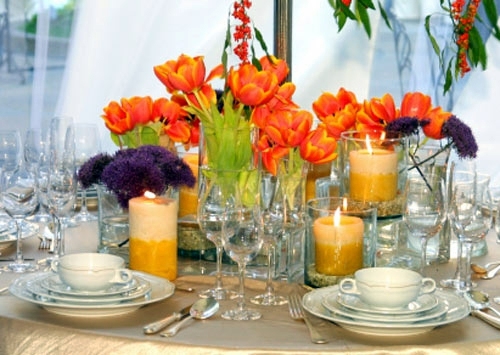 Wedding decoration ideas - enchanting table and Hochzeitssaaldeko