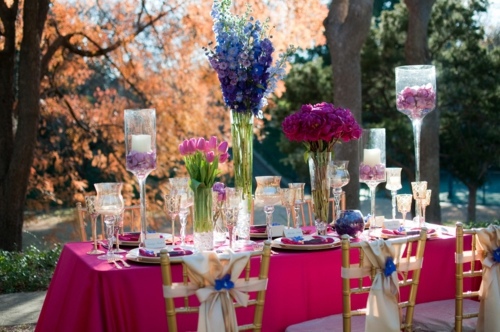 Wedding decoration ideas - enchanting table and Hochzeitssaaldeko