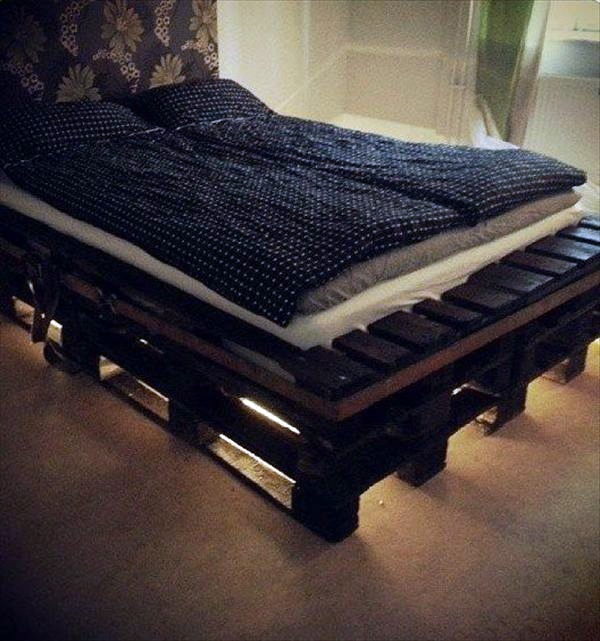 Build Bed Frames Themselves Diy Bed Frame From Euro Pallets Interior Design Ideas Avso Org