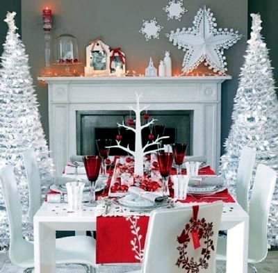 Christmas in red and white