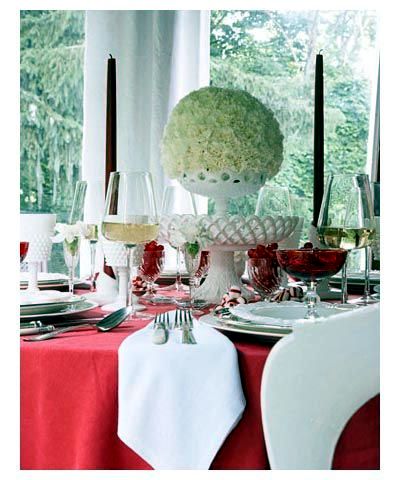 Christmas in red and white