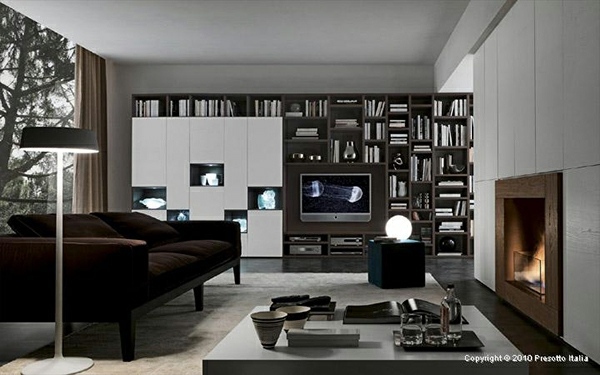 Designer Shelves by Presotto Italia - modern living room Interiors