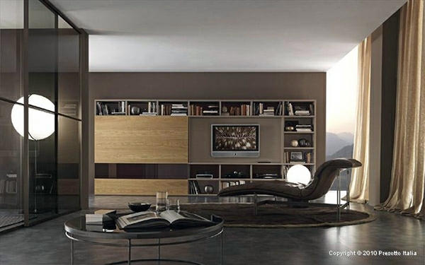 Designer Shelves by Presotto Italia - modern living room Interiors