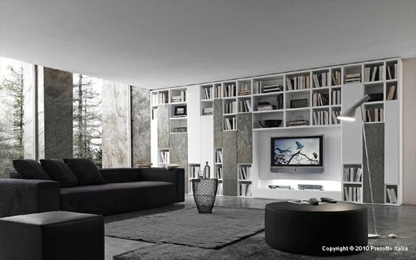 Designer Shelves by Presotto Italia - modern living room Interiors