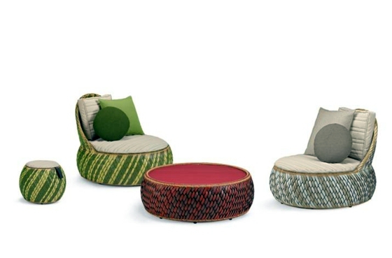 Designer balcony furniture - 10 stylish ideas for garden equipment