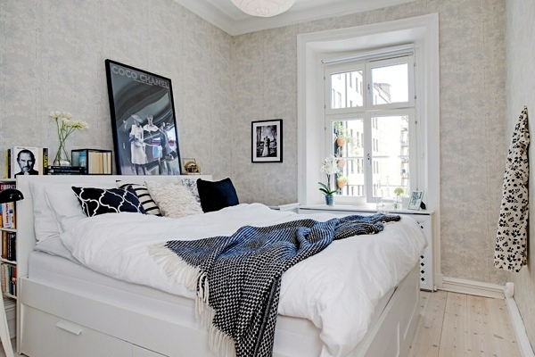 Bedrooms in Scandinavian style ideas