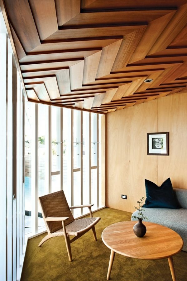 Ceiling covering turns the room into a work of art