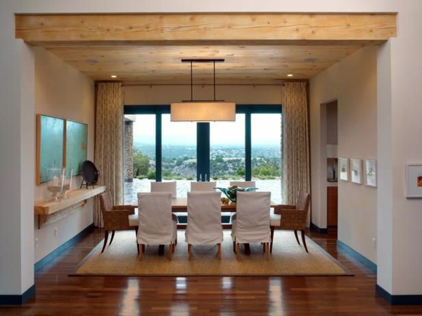 Ceiling covering turns the room into a work of art