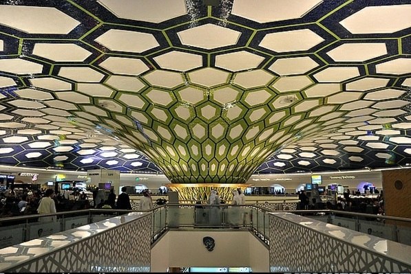 Ceiling covering turns the room into a work of art