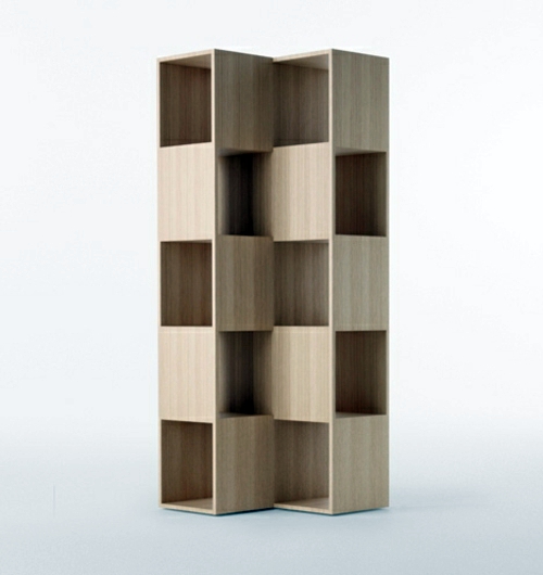 A strange bookshelf by Nendo for Conde House
