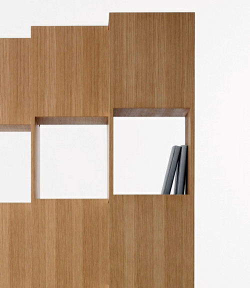 A strange bookshelf by Nendo for Conde House