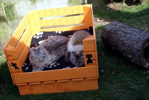 Make great dog beds from Euro pallets themselves - dog beds made of wood Make great dog beds from Euro pallets themselves - dog beds made of wood
