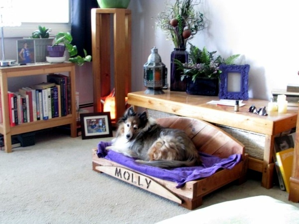 Make great dog beds from Euro pallets themselves - dog beds made of wood Make great dog beds from Euro pallets themselves - dog beds made of wood