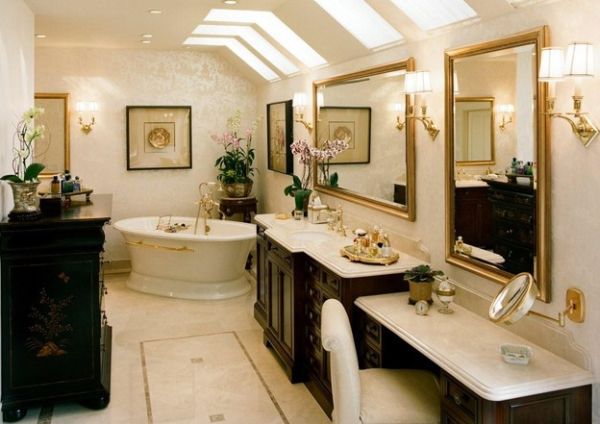 Golden accents: Modern interior with golden luster