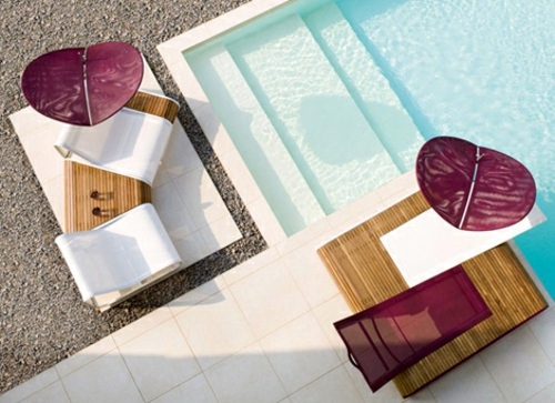 Außenmöbel - Modern umbrella for your roof terrace Außenmöbel - Modern umbrella for your roof terrace