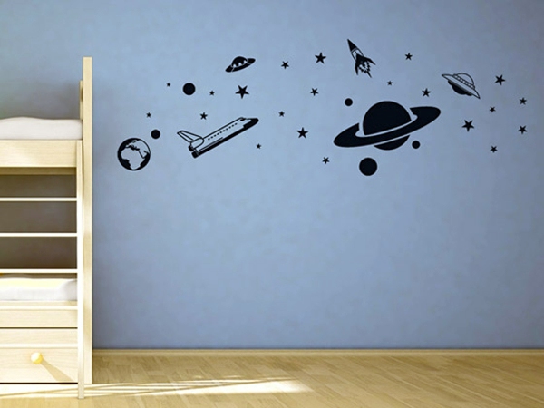Creative wall design with nursery wall decals