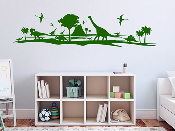 Creative wall design with nursery wall decals