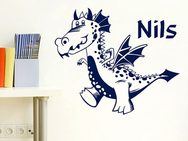 Creative wall design with nursery wall decals