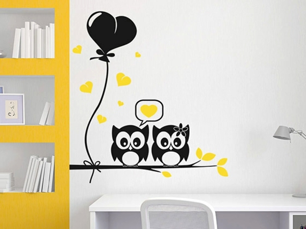 Creative wall design with nursery wall decals