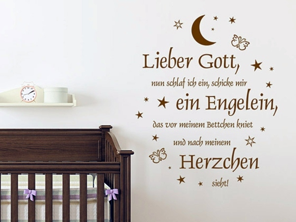 Creative wall design with nursery wall decals