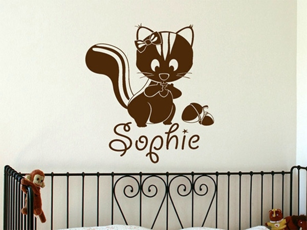 Creative wall design with nursery wall decals