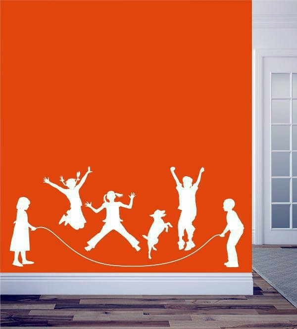 Creative wall design with nursery wall decals