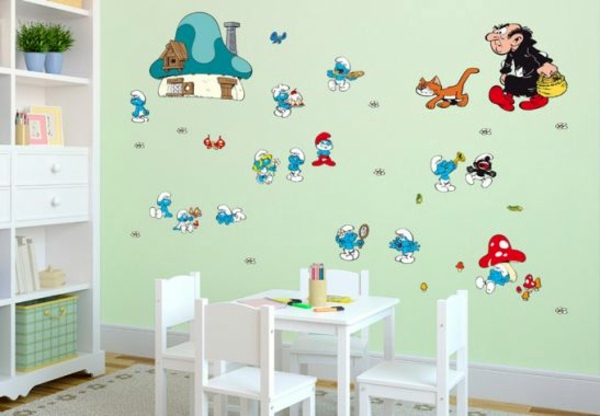Creative wall design with nursery wall decals