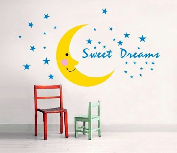 Creative wall design with nursery wall decals