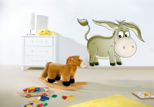 Creative wall design with nursery wall decals