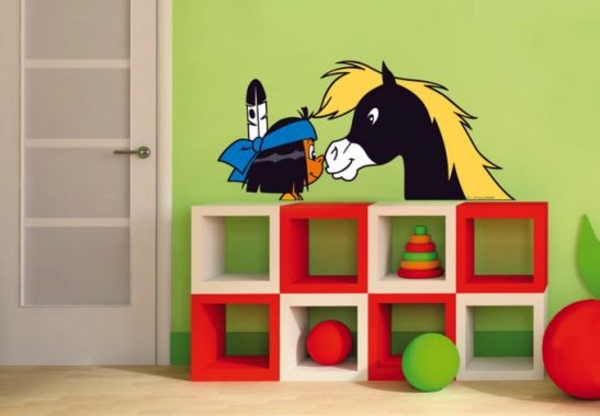 Creative wall design with nursery wall decals