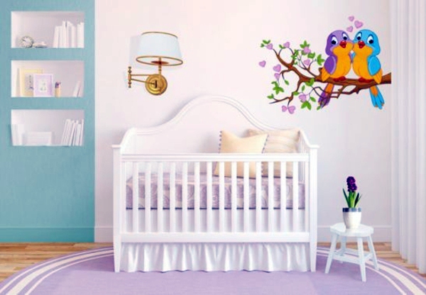 Creative wall design with nursery wall decals