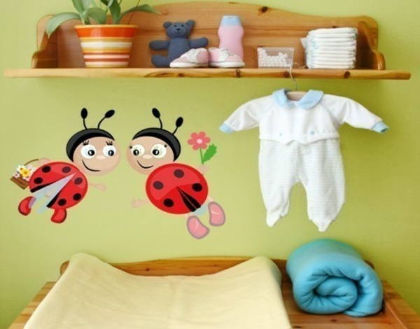 Creative wall design with nursery wall decals