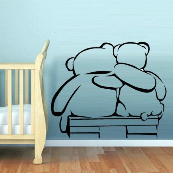 Creative wall design with nursery wall decals
