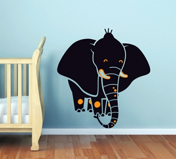 Creative wall design with nursery wall decals Avso