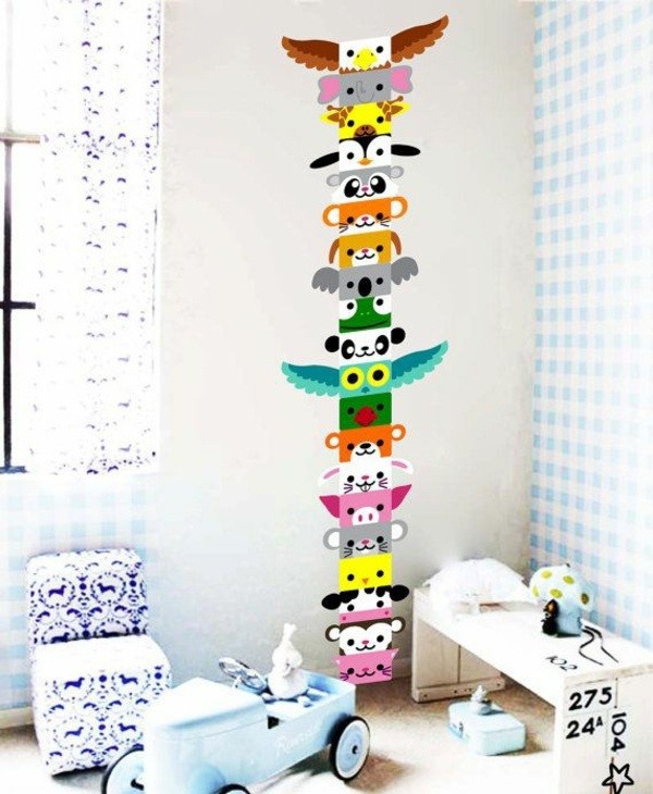 Creative wall design with nursery wall decals