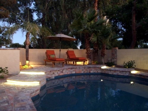 Cool interior design ideas for modern outdoor stairs with lighting