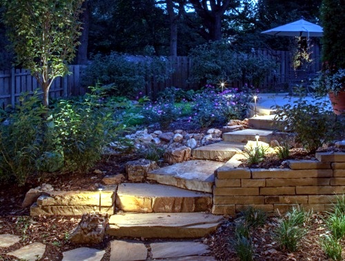 Cool interior design ideas for modern outdoor stairs with lighting