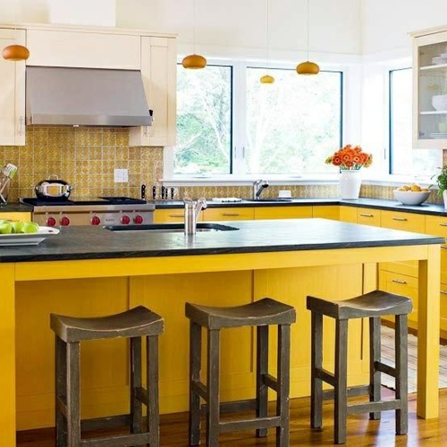 Bright yellow kitchens Bring the sun into your home! Avso