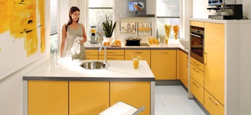 Küchen - Bright yellow kitchens - Bring the sun into your home!
