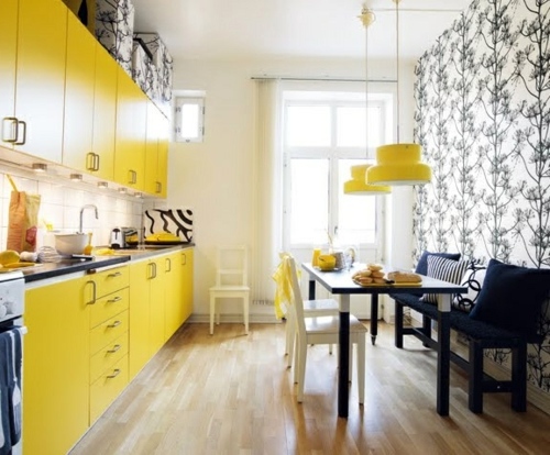 Bright yellow kitchens - Bring the sun into your home!